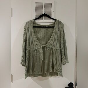 Djerf Avenue Sorella Top Green